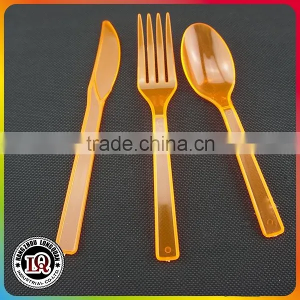 Party Disposable Plastic Transparent Cutlery Kit