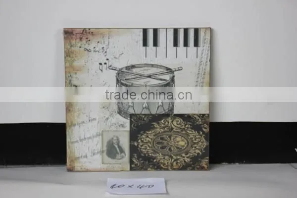 Vintage Wooden Wall Painting Hanging Decor