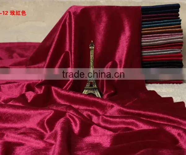 100% Polyester Velvet Sofa Fabric Bonding With Backing Fabric for Sofa or Upholstery photo-3