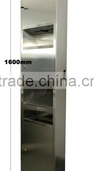 Paper Towel Dispenser, Hand Dryer, Waste Bin Combination photo-2