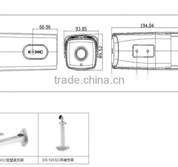 DS-2CD3T45-I5 4MP IP Camera H.265 EXIR Network Bullet Camera Similar Model of DS-2CD2T42WD-I5 IR Night Vision Infrared photo-5