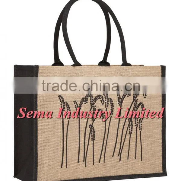 Personalised Jute Shoulder Bags and Burlap Sack for Wholesale photo-2