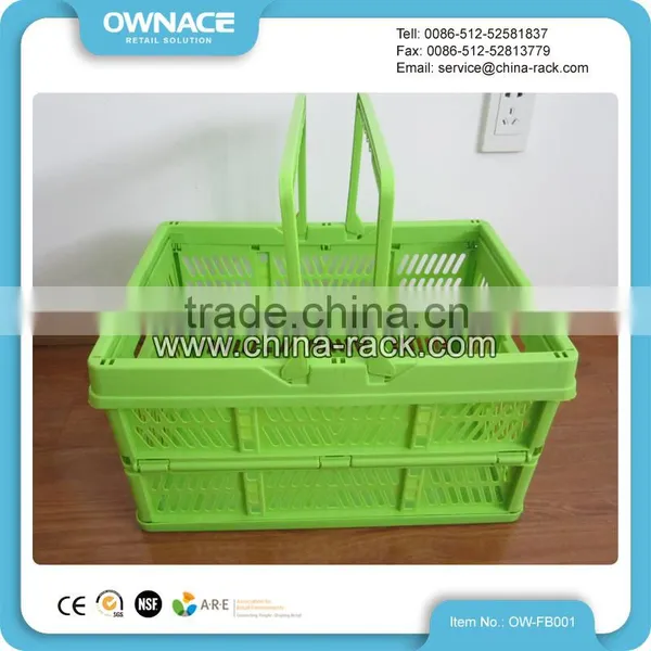 Foldable Mesh Plastic Picnic Storage Shopping Basket photo-5