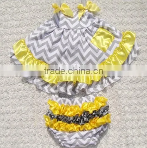 Wave Print Sleeveless Baby Dress Organic Cotton Sleeveless Baby Dress photo-6