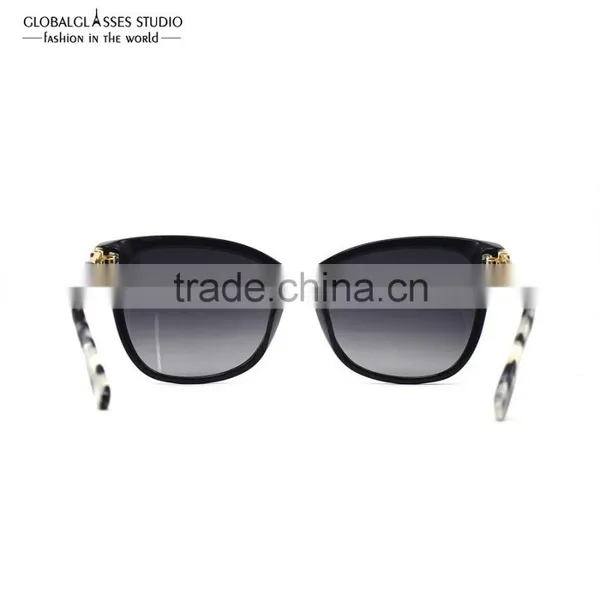 Sun Fashion Handmade Acetate Sunglasses Women Horn Rimmed Style Sunglasses With Shiny Bling Rhinestones 6602R photo-5