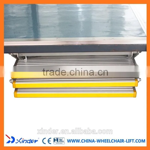 TUV CE Aluminum Electric Triple 3 Step Stepper Ladder Step Stool With LED Light for Van and Motorhomes photo-5