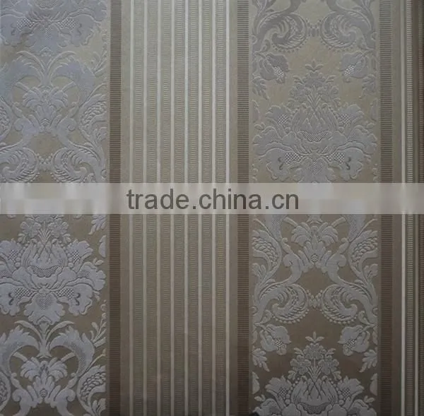 Strip Flowers Vinyl Wallpaper With Beautiful Design photo-6