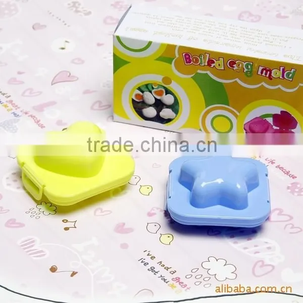 Food Grade Plastic 2pcs per Set Lovely Heart Star Shaped Boiled Rice Egg Sushi Mold photo-2