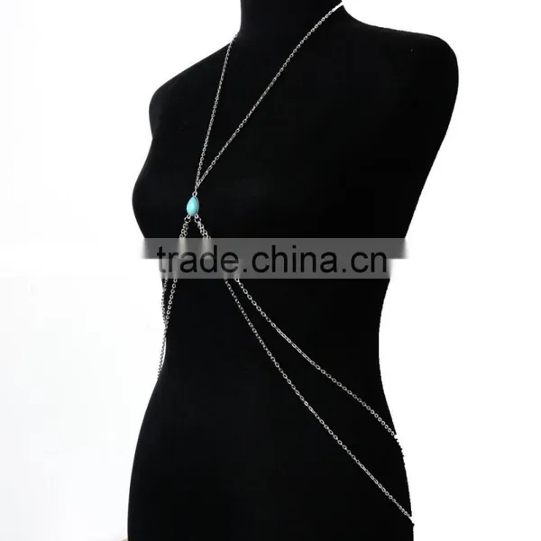 Drops Turquoise Beach Sexy Waist Chain photo-2