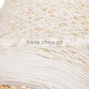 Colorful Painting Single Hanging Rattan Modern Pendant Light photo-3