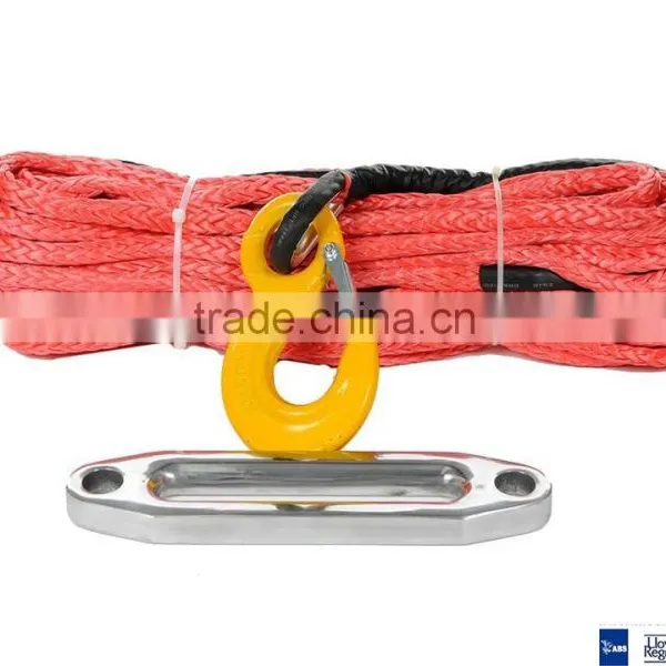 8mm x 30meters Grey Color Synthetic Winch Rope With Hook for 4x4/4wd/utv/atv/suv/offroad photo-3