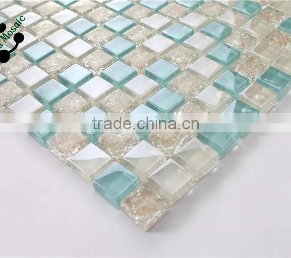 SMS05 Iridescent Glass Mosaic Tile for Kitchen Backsplash photo-4
