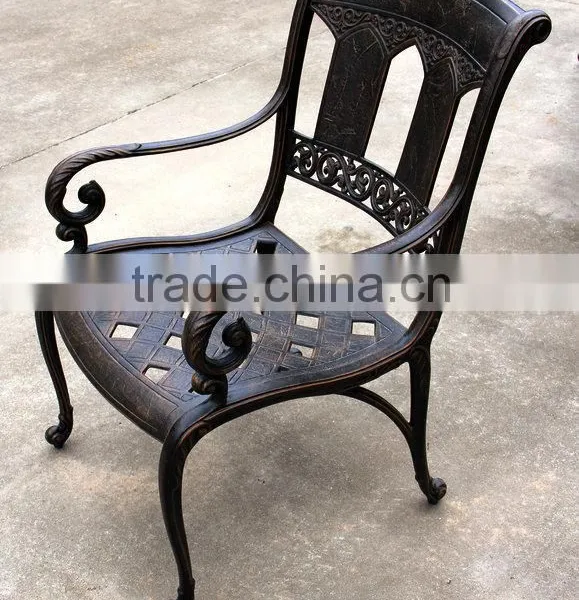 2016 Hot Selling Cast Aluminum Outdoor Patio Set 7-Piece Powder Coated With Rectangle Table photo-2