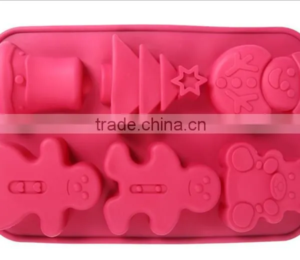Christmas Theme Funny Silicone Cake Mold for Cake Decorating photo-3