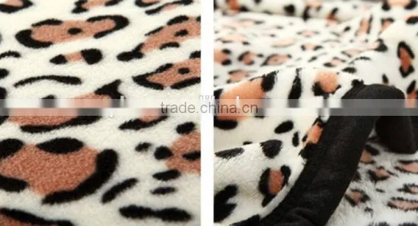 Super Soft Thick Printing Flannel Fleece Blanket, Leopard Blanket photo-2