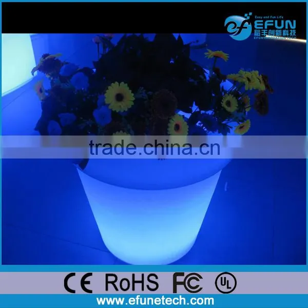 Decorative Rgb Color Flower Illuminated Vases,led Glow Planter Flower Pots photo-3