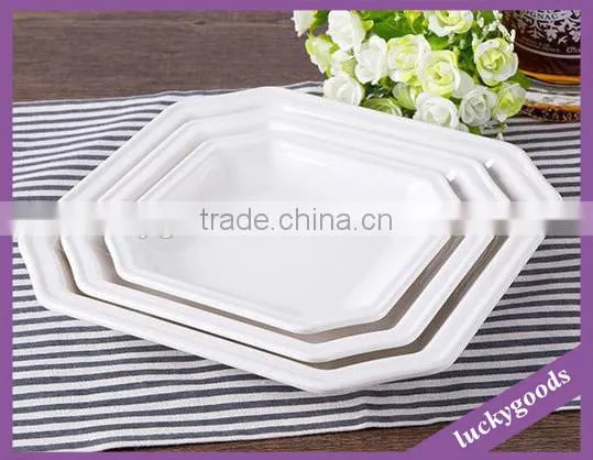 Good Quality White Melamine Resin Plate photo-5