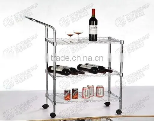 Storage Metal Shelving Cart\chromeplate Display Rack \storage Trolley