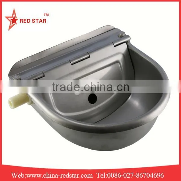 Stainless Steel Cow Bowl Waterer With Buoyage