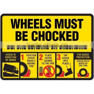 Chock the Wheels/Wheel Chock/Wheel Stop