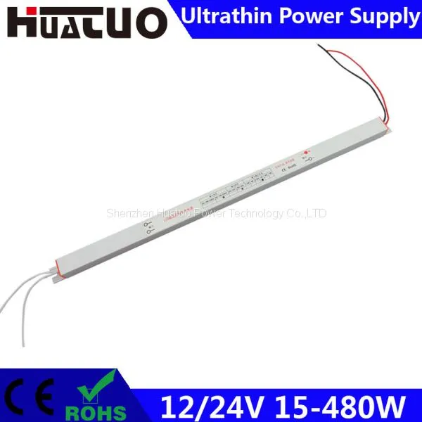 12/24V 15-480W Constant Voltage Ultrathin LED Power Supply