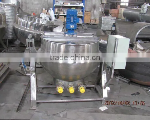 Electric Heating Tilting Jacketed Kettle With Mixer Scraper photo-3