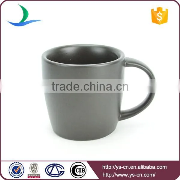Promotional Matt Black Color Wholesale Porcelain Mug photo-3