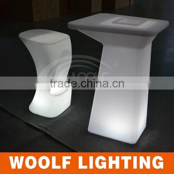 CE and Rohs Cert KTV Nightclub Illuminated RBG LED High Chair photo-2