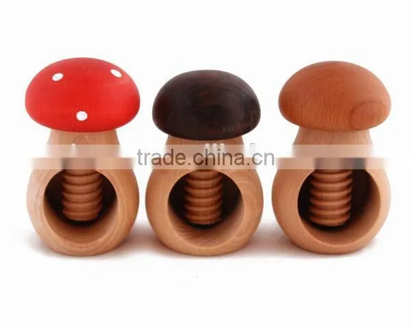 Wood Mushroom Nut Cracker photo-3