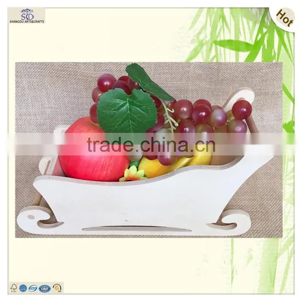 Craft Legs Holder Waving Edge Wooden Bed Tray photo-3