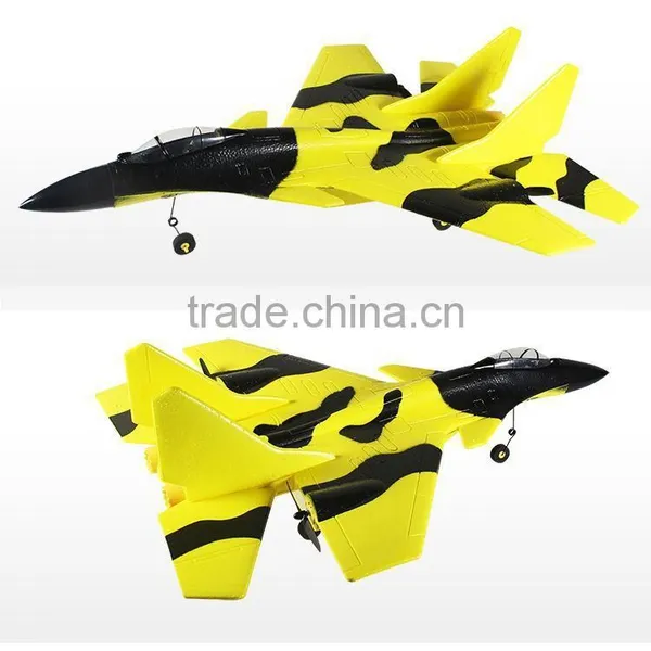 2.4GHZ Wireless Radio Control Model Airplane, SU27/J15 Stunt Flying Aircraft, RC Toy Fighter For Kids photo-4