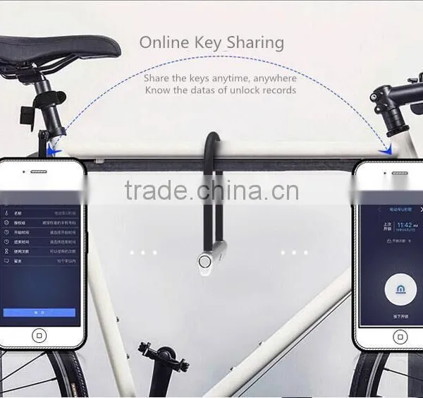 New Multifunctional Ultrasonic U Lock Smart Mobile Control Anti-theft Lock For Electric Verhicles/Motorcycles/Scooters/Bicycles photo-3
