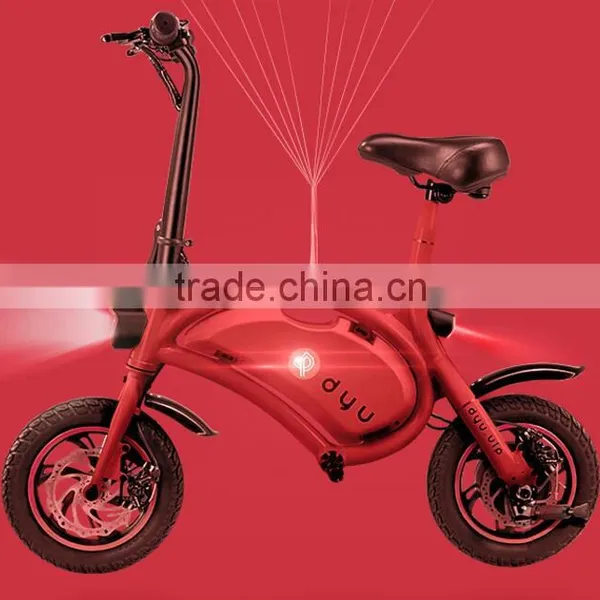 Mini Light Smart Mobile APP Control Electric Folding Bicycle, Colorful 36V 350W Aluminum Alloy 12inch Fold Electric Bicycle photo-2