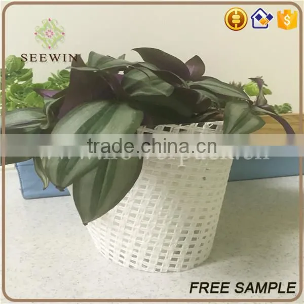 White Paper Mesh Flower Pot Holder and Decorative Plant Pot Covers photo-2
