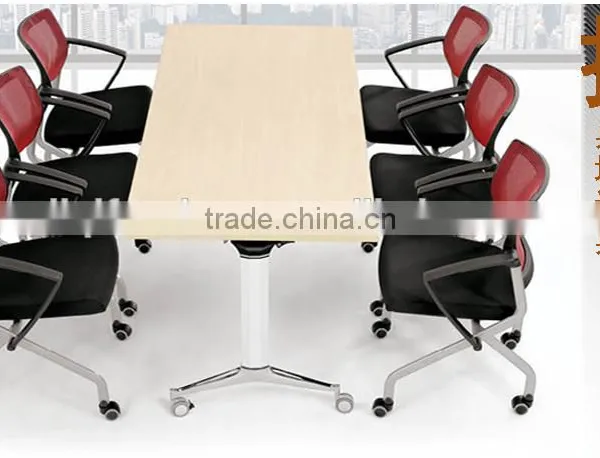 Quality Modern Simple Folding Movable Conference Table Tradining Table photo-2
