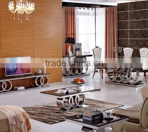 Hot Sale Marble Top TV Stand Modern photo-3