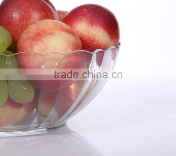 5 Pieces Engraving Large Cheap Clear Decorative Glass Salad Bowls photo-2