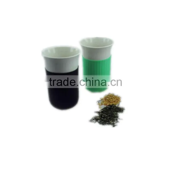 Disposable High Quality Bamboo Fiber Cup With Silicon Sleeve and Bamboo Lid photo-6