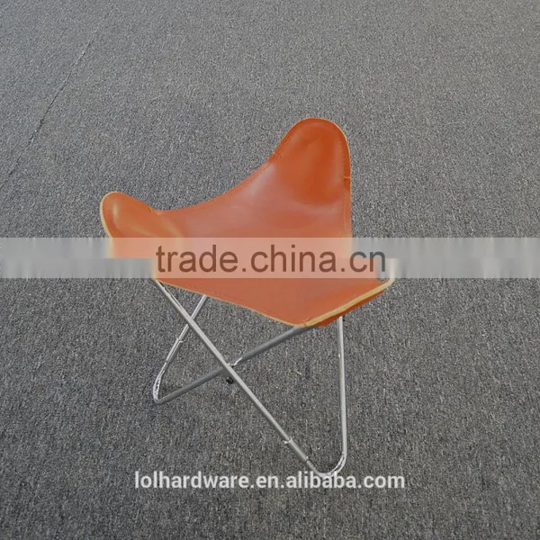 Guaranteed Leather Leisure Chair Metal Furniture Frames Iron Metal Butterfly Chair for Living Room photo-2