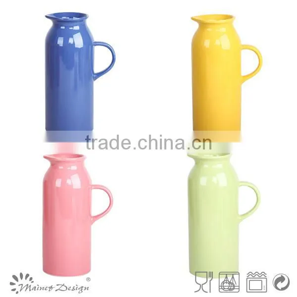 2016 New Product Embossed Deluxe Ceramic Fruit Pitcher With Ice Cube photo-2