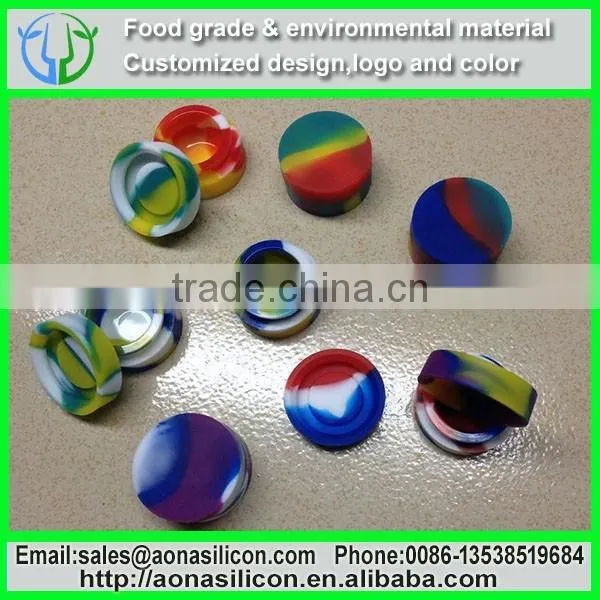 Best Selling Jar Silicone Container for Wax Vaporizer|silicone Cosmetic Container