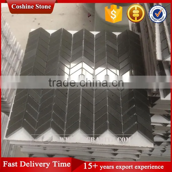 Abosulte Black Granite Mosaic Tile photo-2