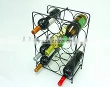Wall Mount Wine Rack Holder Storage Holds 9 Bottles photo-5