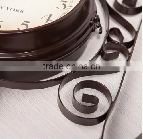 Cafe Retro Wall Clock , European Style Double Side Wall Clock photo-3