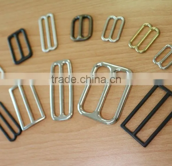 High Quality Zinc Alloy Flat Adjustable Metal Slide Adjuster Nickel Plate Black Brass Plate photo-3