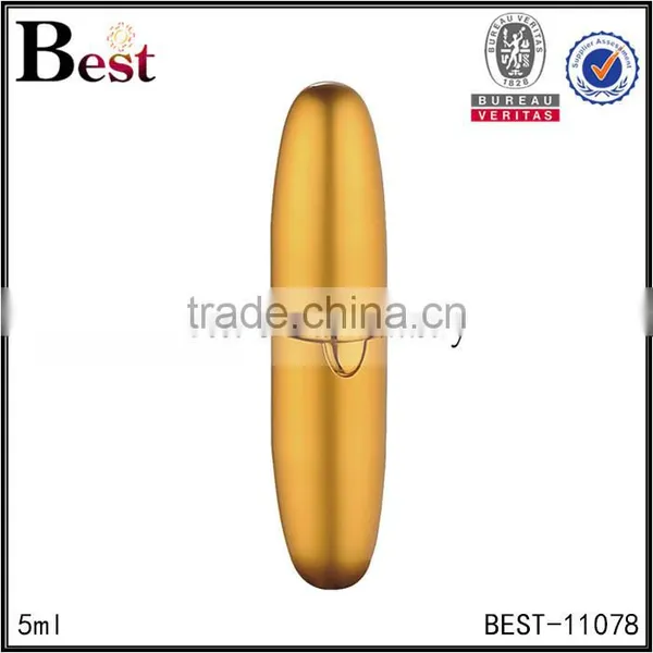Cosmetic China 4ml Golden Sluminum Outer Pen Fragrance Perfume Glass Bottle Pen Perfume Bottle Spray Hot Products photo-2