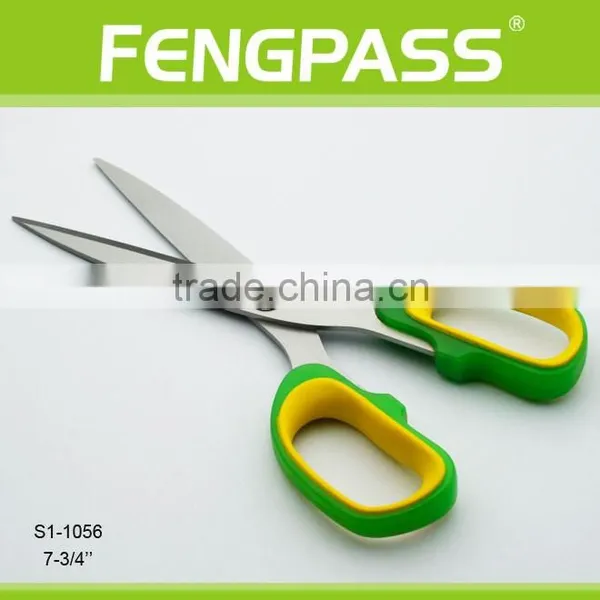 S1-1056 7.75" 2Cr13 Stainless Steel Blade With PP+TPR Plastic Handle Stainless Steel Scissors photo-2