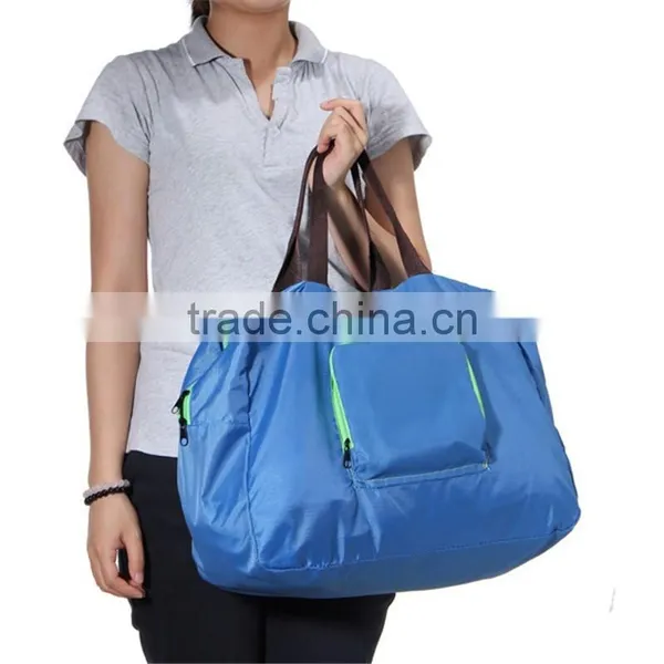 Factory OEM Portable Large Capacity Polyester Foldable Travel Duffel Bag photo-3