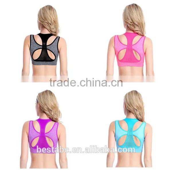 Wholesale Athletic Wear Yoga Clothing Manufacturers Sexy Cross Strap Back Sports Bra photo-4