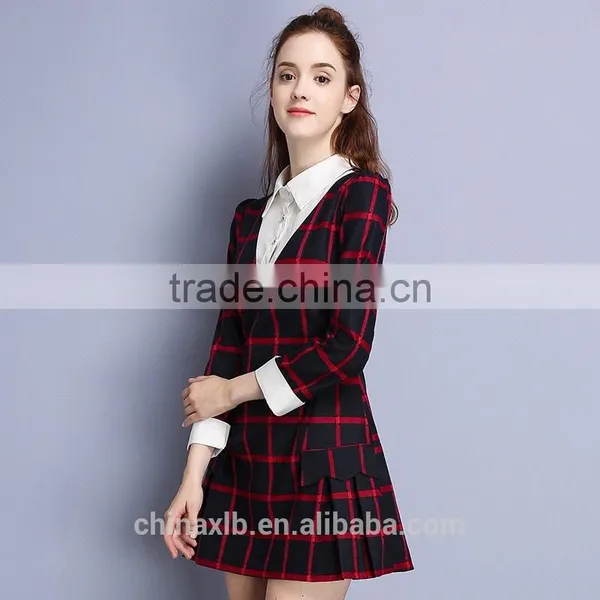 Latest Fashion Dress Women Winter 2017 New Design Hoodie Long Sleeve Letter Printed Winter Dress photo-2